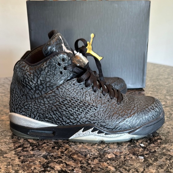 Jordan retro 5 elephant print Sneakers EUC 10.5 - Picture 4 of 11